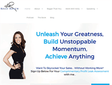 Tablet Screenshot of kellyroachcoaching.com